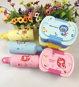 Crianças Outdoor Portátil Lunch Box Bento Box Kid School Lunch Box E Garrafa De Água Set For Kids