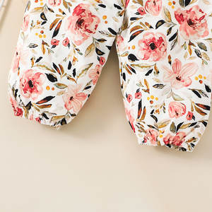 Conjunto de Ropa para Bebé en Oferta, Estilo Casual, Color Rosa Claro, con Pantalones Florales - Product Image 6