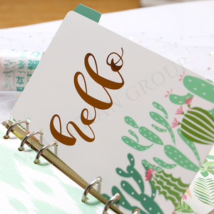 Carpeta A5 A6, divisores de índice, 5 <span class=keywords><strong>pestañas</strong></span>, carpetas de hojas sueltas, etiquetas de índice, tarjetas de papel, cuaderno, diario, planificador, divisor, Página de inserciones - Product Image 3
