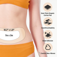 Patchs jetables à l'huile de ricin, enveloppements chauds pour le yoga et le fitness, patchs en coton à l'huile de ricin pour le nombril