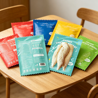 Sac d'emballage pour viande de poulet en LDPE/PE de qualité alimentaire, personnalisé avec logo d'usine, résistant aux hautes températures et facile à ouvrir