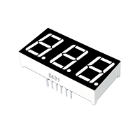 Afficheur LED à 7 segments à 3 ou 4 chiffres de 0,56 pouce (14,2 mm) avec rétroéclairage LED intégré pour tableau de bord