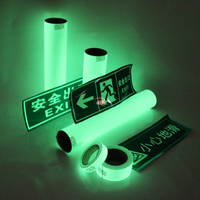 Lámina Reflectante Fotoluminiscente Rígida Autoadhesiva de PVC Cortable e Imprimible, Brilla en la Oscuridad de 4 a 6 Horas, Tablero de Plástico