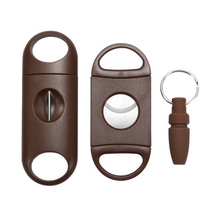 Cigar Cutter Set 3 Pieces V Shaped Double Blade Stainless Steel Manual Cigar Accessories Bar Shape Bulk Specification - Product Image 4