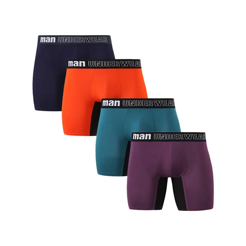 Custom Anti-bacterial Men Bamboo Viscose Fabric Fiber Male Underwear Men bamboo boxer briefs