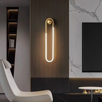 Applique murale LED minimaliste moderne en acrylique pour l'éclairage intérieur, décoration d'hôtel de luxe dans la chambre à coucher, le salon