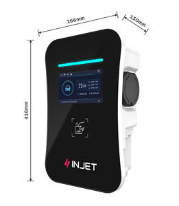 เครื่องชาร์จรถยนต์ไฟฟ้า Injet Swift Pro Touch <span class=keywords><strong>22</strong></span> กิโลวัตต์ แบบที่ 2 สำหรับใช้งานเชิงพาณิชย์ พร้อมระบบวัดค่าไฟฟ้าในตัว รองรับ WiFi แอปพลิเคชัน RS485 OCPP 1.6J/2.0.1 มาตรฐาน IP65 รับประกัน 2 ปี - Product Image 2