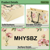 Sacs en papier de luxe personnalisables avec longue poignée pour le shopping, sacs cadeaux cosmétiques sur mesure avec votre propre logo