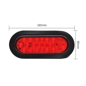 Feux arrière de camion ovales en état neuf, systèmes d'éclairage automobile, feux arrière de remorque - Product Image 2