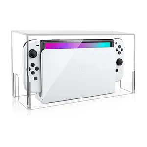 Transparent Dust Cover for Nintendo Switch Waterproof Protective Case Clear Acrylic Cover Sleeve Display Box