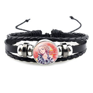 Bracelet tissé <span class=keywords><strong>Manjiro</strong></span> <span class=keywords><strong>Sano</strong></span> Draken, 7 modèles, bracelet créatif réglable, <span class=keywords><strong>cosplay</strong></span> anime, bracelet en cuir avec pierre précieuse du temps, bracelet en alliage - Product Image 4