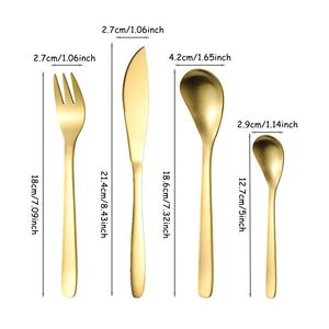 Wholesale Stainless Steel Matte Cutlery Sets Japanese Style Dinner Knife <b>Fork</b> Spoon <b>Dessert</b> Spoon for Restaurant Hotel Wedding - Product Image 2