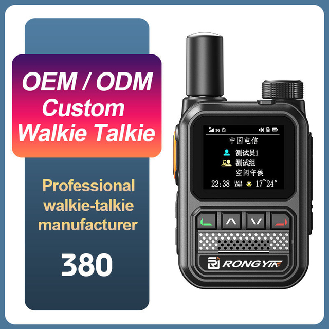 Customizable 380 Mini Portable 5G POC Two Way Radio Unlimited Range Walkie Talkie