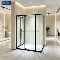 Vitrine moderne sur mesure pour carreaux, avec cadre métallique pour montage facile, pour salle de bain, salle de douche, articles sanitaires, salle d'exposition de carreaux