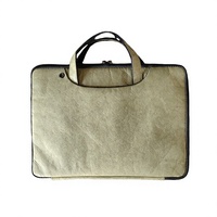 Sacoche pour ordinateur portable ultra-légère et imperméable en papier DuPont avec fermeture éclair, design minimaliste et portable