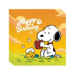 Set Decorativo Ecologico a Tema Cani Cartoon per Feste di Compleanno per Bambini, Topper per Torta in Carta, Articoli per la Tavola, Forniture per Feste all'Ingrosso - Product Image 4