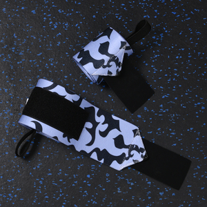 カスタムロゴ卸売アニメ「ベルセルク」伸縮性のある通気性のあるジムリストストラップ、ウェイトリフティング用サムループ - Product Image 1