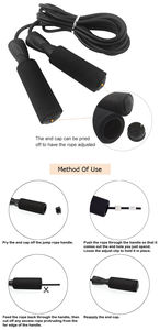 Corde à sauter à manche longue, solide, en Pvc, 6mm, corde à sauter rehaussement avec poignée noire, livraison gratuite - Product Image 6