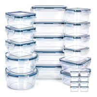 24 contenants de stockage alimentaire en plastique PP, hermétiques, pour la préparation des repas, avec couvercles, pour fruits, légumes et restes de cuisine