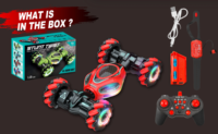 HOSHI STOCK LOCAL 1611 PRO 2X Coche RC con Batería, Control Remoto, Escala 1/18, 4WD, Vehículo Acrobático RC, Juguetes Giratorios, Regalo de Navidad