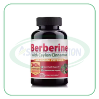 OEM Berbérine et Myo Inositol Hydrochloride Cosmétiques Supplément Vegan Capsules de Berbérine avec Cannelle de Ceylan