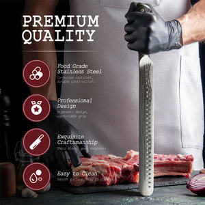 <span class=keywords><strong>Couteau</strong></span> à découper la poitrine de bœuf de 12 pouces, couteaux à steak, <span class=keywords><strong>jambon</strong></span>, barbecue, en acier inoxydable Cr5 - Product Image 2