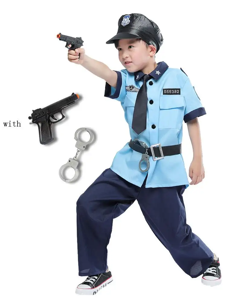 Çevre walson çocuk Boys cadılar bayramı rol oynamak polis kostüm çocuklar için oyuncak