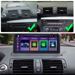 10.25 "ไร้สาย Apple CarPlay แอนดรอยด์รถยนต์มัลติมีเดียสำหรับ BMW 1ชุด E81 E82 E87 E88หน่วยด้านหลังกล้องหน้าจอสัมผัส - Product Image 3