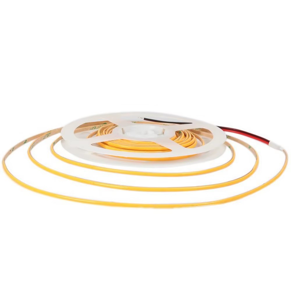 400 LEDs Ultra High Density 3mm Narrow PCB COB Strip Light Per Meter Safe Voltage 7W/M with Optional USB Cable and Switch