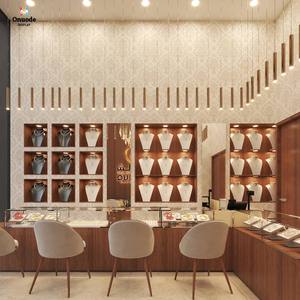 ตู้โชว์เครื่องประดับหรูหรา |   ตู้โชว์กระจกสั่งทำพิเศษสำหรับร้านค้าระดับไฮเอนด์ |   โซลูชั่นการออกแบบตกแต่งภายในร้านขายเครื่องประดับแบบครบวงจร - Product Image 1