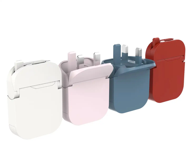 65W Foldable GaN Fast Wall Charger, Dual USB-C A Ports Fast Charging, Compact Travel Adapter with 3-Protection Safety System