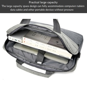 Maletín para Portátil de Poliéster, Moderno, Ligero y Protector, de <span class=keywords><strong>15</strong></span>.<span class=keywords><strong>6</strong></span> Pulgadas, con Correa Cruzada y Logotipo Personalizado, para Uso Profesional - Product Image 4