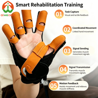 Gant de thérapie robotique pour la main, 9 niveaux d'intensité, musculature bionique pneumatique 180 °   Appareil de rééducation pour l'extension des membres Aiwecare