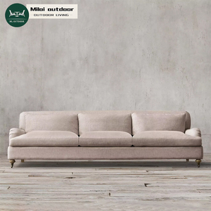 Bọc Ghế Ba Chỗ Ngồi Sang Trọng Thoải Mái Cho Phòng Khách Bộ <span class=keywords><strong>Sofa</strong></span> Đệm Ba Người Cổ Điển Tay Cuộn Đồ Nội Thất - Product Image 1