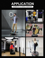 Photo Booth Wedding Party Rotating Selfie Photobooth 80cm 100cm 120cm Video Shooting Automatic 360 Photo Booth For Sale