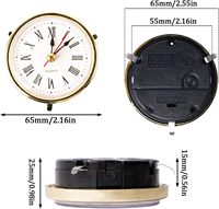 Jam Dinding Analog Satu Sisi 65mm dengan Mesin Quartz, Berbahan Plastik, dan Menggunakan Baterai