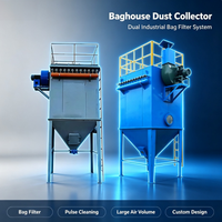 Collecteur de poussière industriel Big Baghouse à filtre à sacs à impulsions avec trémie pour le nettoyage des gaz de combustion des chaudières d'usines électriques