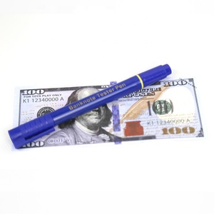 Bolígrafo <span class=keywords><strong>detector</strong></span> de dinero portátil Porket, a base de agua, para la mayoría de las monedas, comprobador de dinero falso y bolígrafo falsificado, a base de - Product Image 1