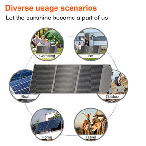 Panel Solar Plegable Negro de Alta Eficiencia SUKFLOW SP100W de 100W para Acampar al Aire Libre, Paneles Solares Fotovoltaicos - Product Image 6