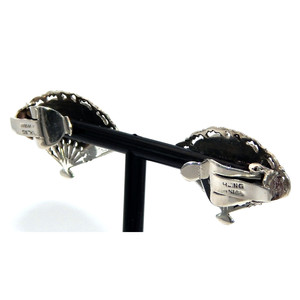Autenticamente Siam! Orecchini a ventaglio in argento Sterling 925 e smalto - Product Image 2