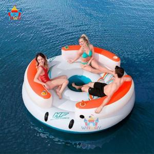 Large 4-Person Inflatable PVC <b>Floating</b> Island Commercial Water Amusement Facility by WINWAYTOYS - Product Image 2