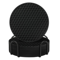 Snowboy 10cm Tapis de protection de table en silicone de qualité alimentaire, résistant à la chaleur, écologique, antidérapant, anti-adhésif, sous-verre pour tasse à café