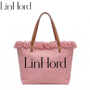 Sac fourre-tout en <span class=keywords><strong>macramé</strong></span> à rayures colorées avec logo personnalisé, écologique, en coton réutilisable, pour les courses, les cadeaux et le shopping - Product Image 3