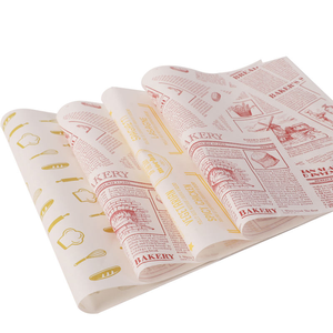 Custom Logo Printed Food Grade <b>Biodegradable</b> Recyclable GreaseProof PE Coated Single-Sided Hamburger Wrapping Packaging <b>Paper</b> - Product Image 2