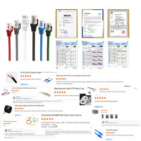 Câble Ethernet en vrac Cat6 Cat6A 305m personnalisable, prix usine IDEX, cuivre pur, vente en gros