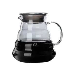 工厂批发热卖硼硅酸盐700毫升便携式浓缩咖啡机达拉阿拉伯咖啡壶出售