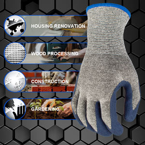 Venta al por mayor de guantes de seguridad de alta resistencia de látex arrugado de algodón y LICRA guantes de seguridad para equipos de trabajo - Product Image 6