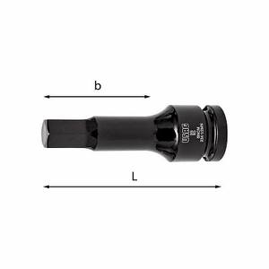 Llave de vaso cromada 234 1/2 MN para tornillos de vaso hexagonal Sistema de medición métrica personalizable OEM para uso de reparación - Product Image 1