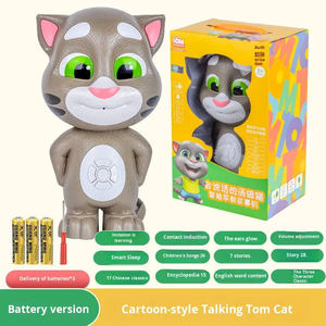 Juguete Robótico Interactivo, Gato Tom Parlante, Muñeco Educativo con IA, <span class=keywords><strong>Robot</strong></span> Inteligente para Niños, Compañero de Plástico con Control de Voz y Táctil - Product Image 2