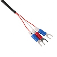4Mm Diameter Probe Fleksibel PT100 RTD Sensor PT1000 Sensor Suhu 3 Kawat Kabel PTFE 400C PT Detektor Resistansi Termometer